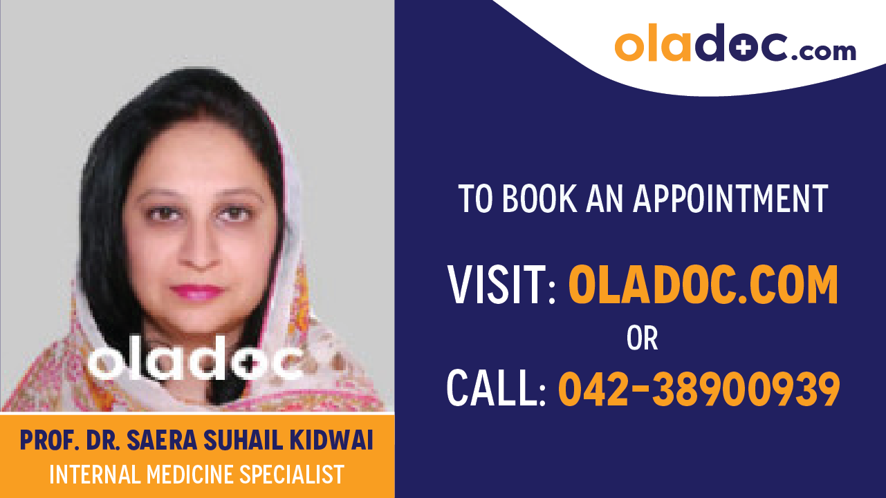 Book appointment with Dr.Saera Suhail Kidwai-best Internal Medicine Specialist in Karachi